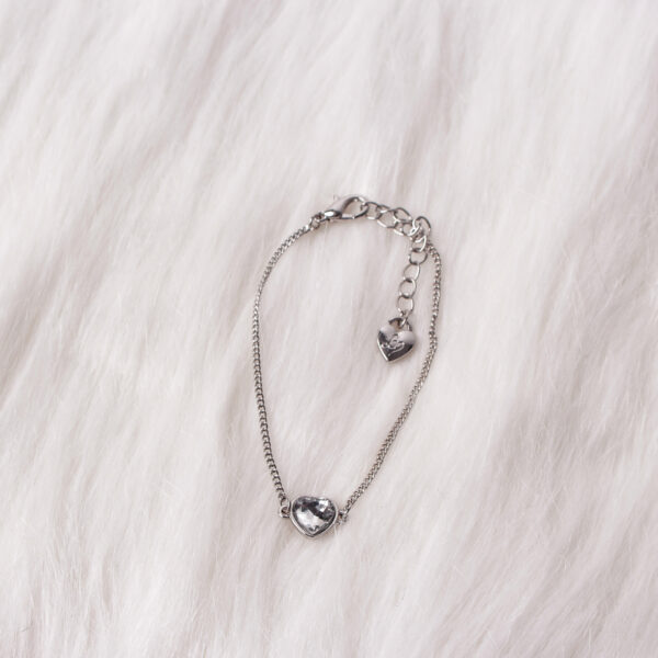 Lipsy Heart Pendant Jewel Bracelet