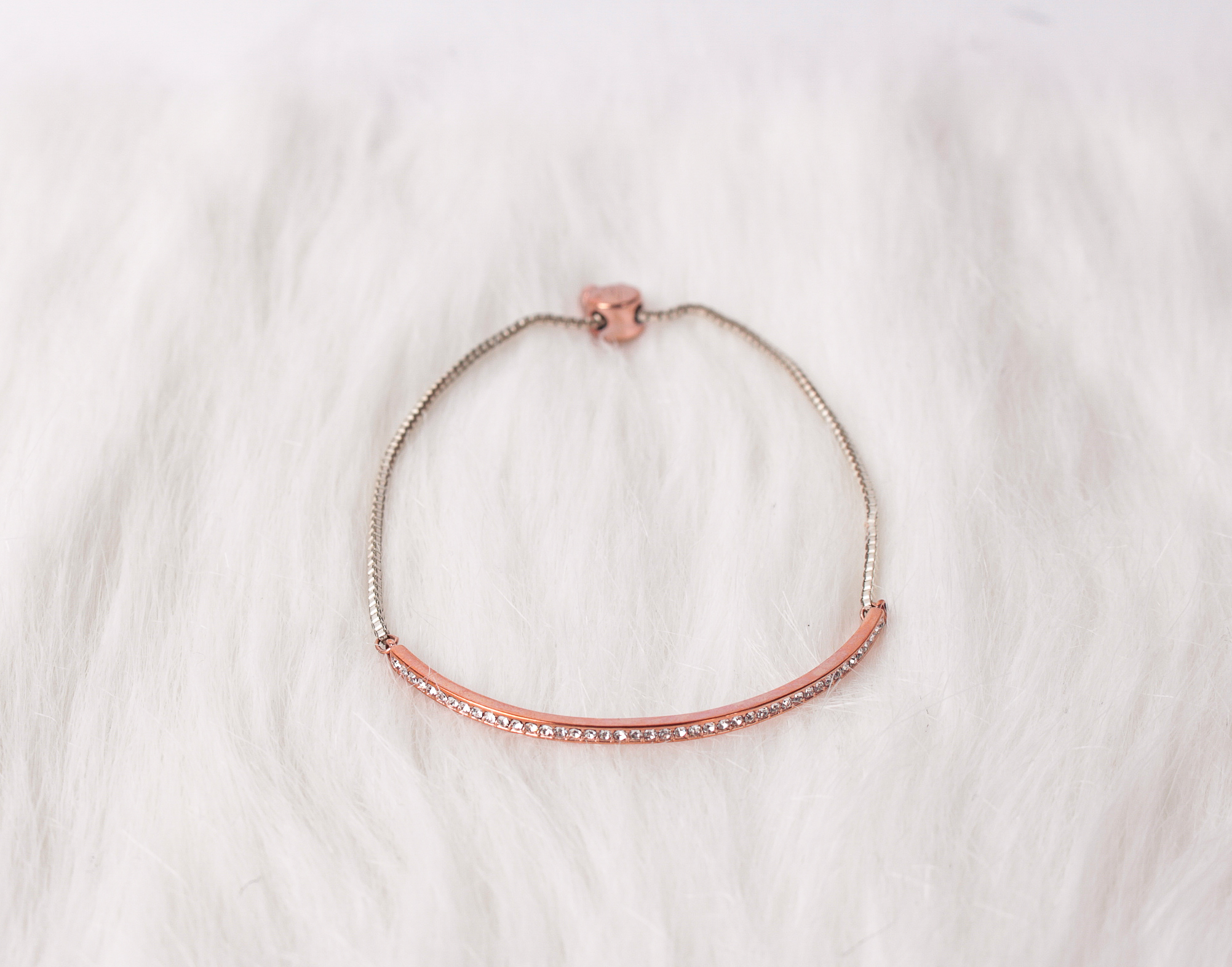 Rose Gold Bracelet with Jewels