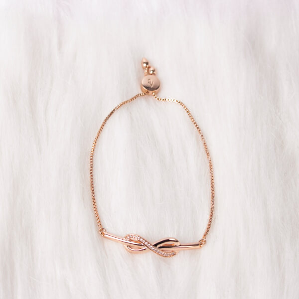 Rose Gold Infinity Bracelet