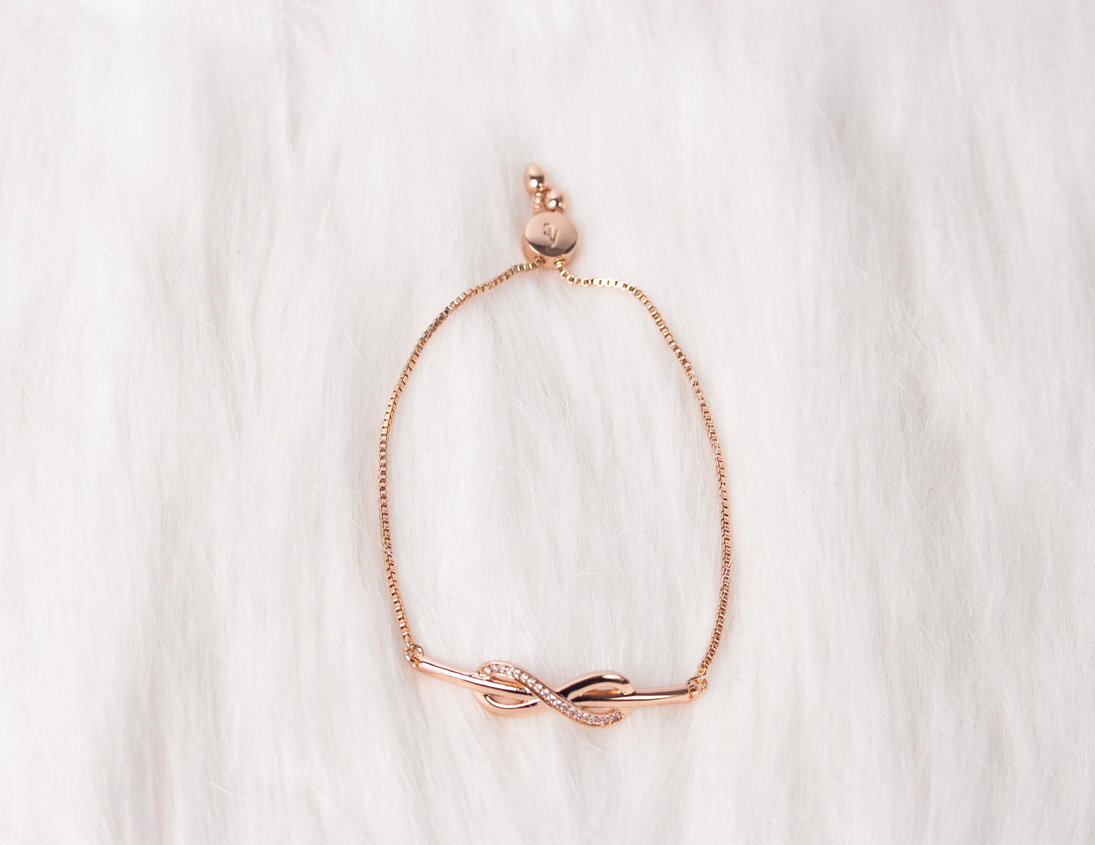 Rose Gold Infinity Bracelet