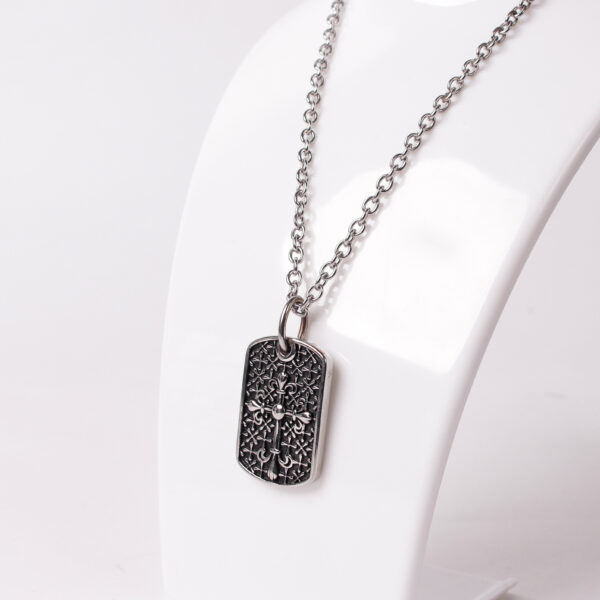 Cross Tag Necklace - Image 2